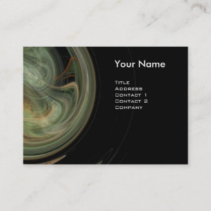 Carte De Visite MONOGRAM VORTEX CLAIR Vibrant noir gris jaune