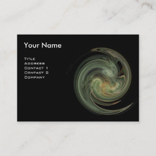 Carte De Visite MONOGRAM VORTEX CLAIR Vibrant noir gris jaune