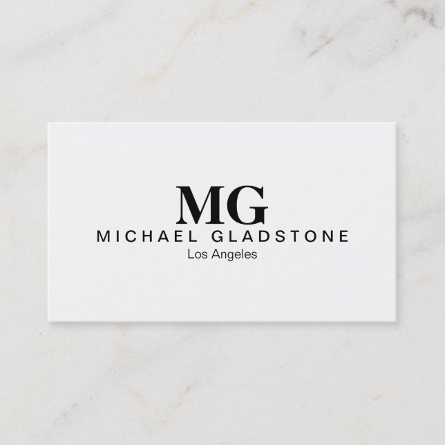 Carte De Visite Monogramme (Devant)
