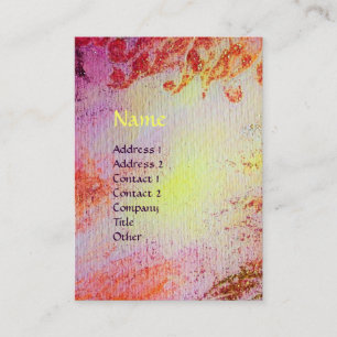 CARTE DE VISITE MONOGRAMME ABSTRAIT DES EAUX MAGIQUES D'OR