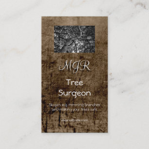 Carte De Visite Monogramme, affaires de chirurgie d'arbre,
