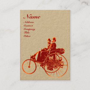 Carte De Visite MONOGRAMME AUTOMOBILE AUTO REPARATION Papier Kraft