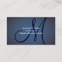 Monogramme bleu marine