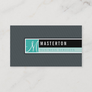 CARTE DE VISITE :: monogramme bloqué 8