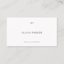 Monogramme chic et minimal| Noir et blanc