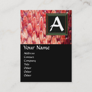 CARTE DE VISITE MONOGRAMME CROTALUS