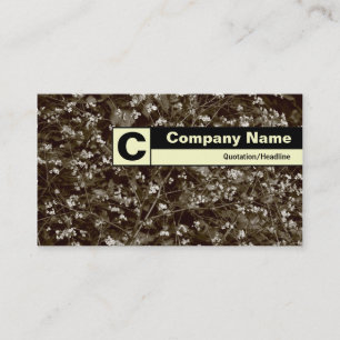 Carte De Visite Monogramme de bord - Blossom