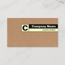 Carte De Visite Monogramme de bord - Boîte en carton