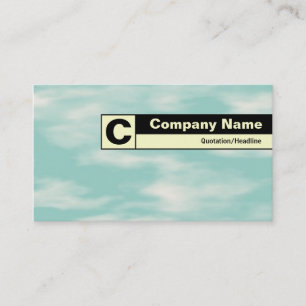 Carte De Visite Monogramme de bord - Ciel
