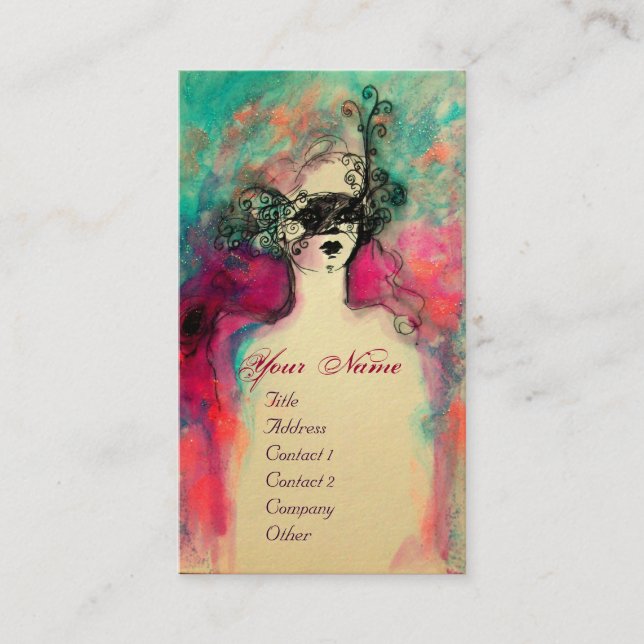 CARTE DE VISITE MONOGRAMME DE CHARME (Devant)