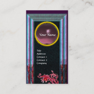 CARTE DE VISITE MONOGRAMME DE JEUX DE BERRIES MAGIQUES