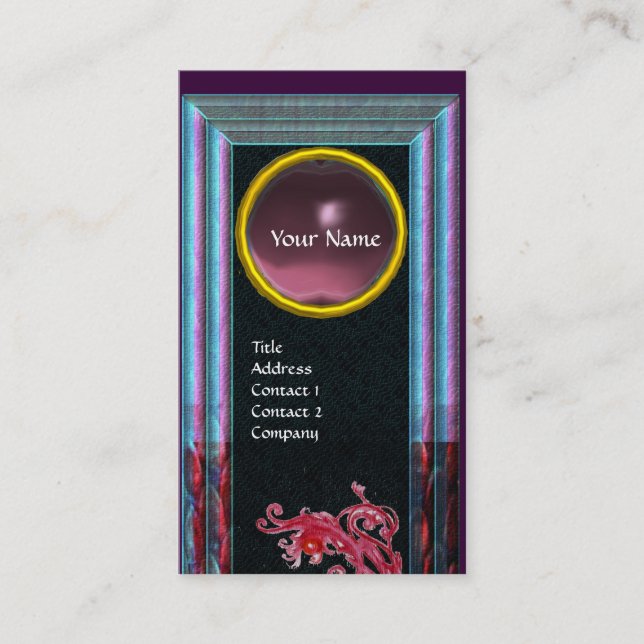 CARTE DE VISITE MONOGRAMME DE JEUX DE BERRIES MAGIQUES (Devant)