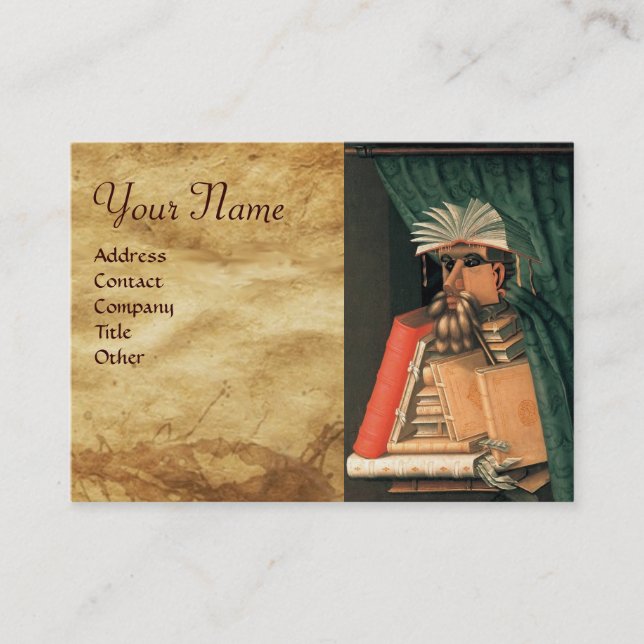 CARTE DE VISITE MONOGRAMME DE LA BIBLIOTHÈQUE (Devant)