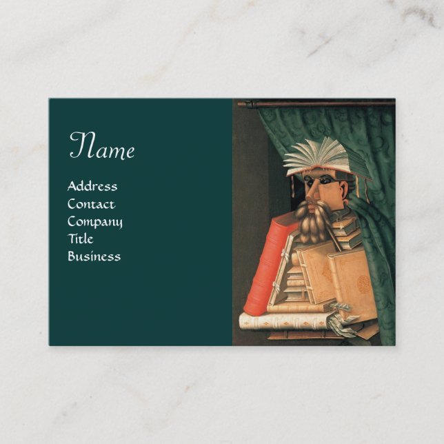 CARTE DE VISITE MONOGRAMME DE LA BIBLIOTHÈQUE (Devant)