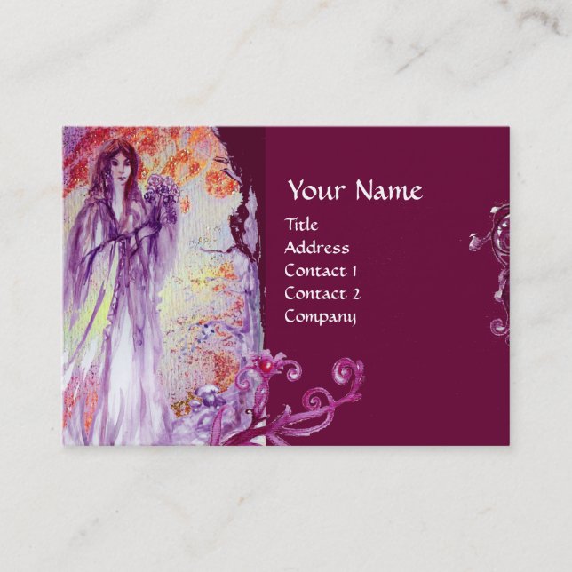 CARTE DE VISITE MONOGRAMME DE LA REINE GUINEVERE (Devant)