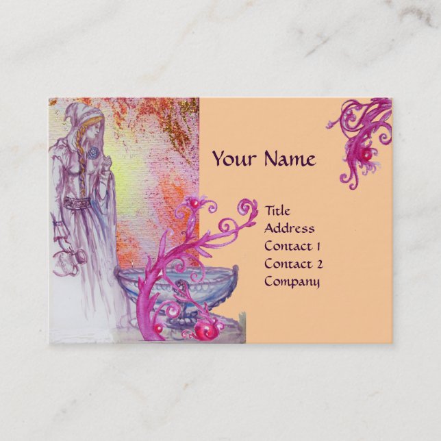 CARTE DE VISITE MONOGRAMME DE VIVIEN (Devant)