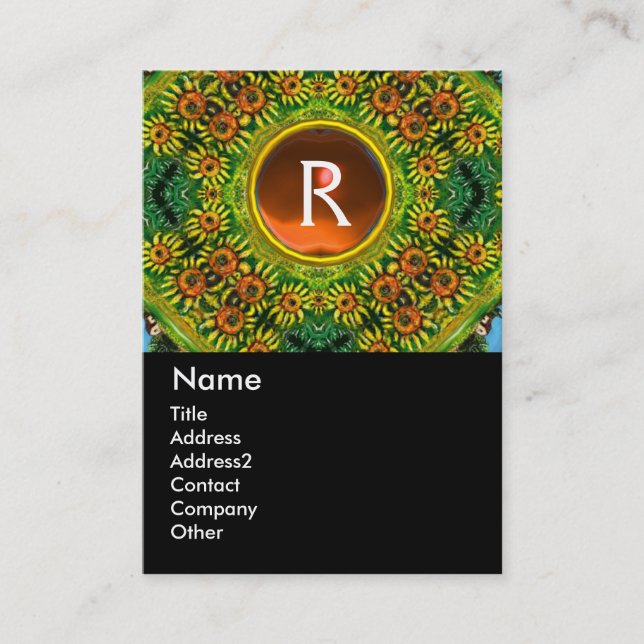 CARTE DE VISITE MONOGRAMME DES SOUS-SOUS-SOUS (Devant)