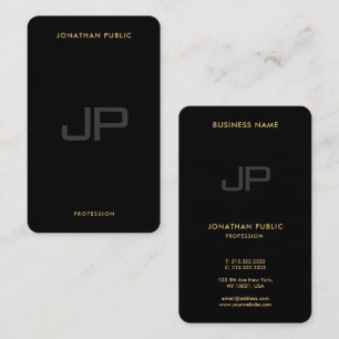 Carte De Visite Monogramme élégant moderne personnalisé Océanie in