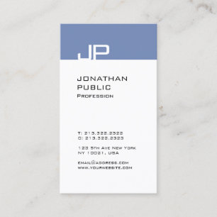 Carte De Visite Monogramme élégant moderne tendance Design simple 