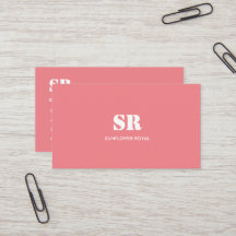 Monogramme Élégant rose minimal