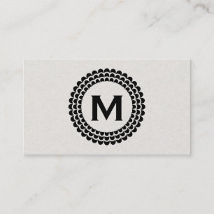 Carte De Visite Monogramme   Extension d'élément