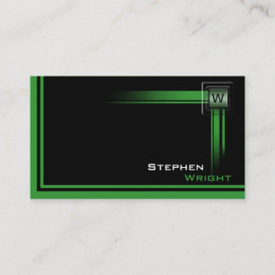 Carte De Visite Monogramme flottant Couleur personnalisée moderne