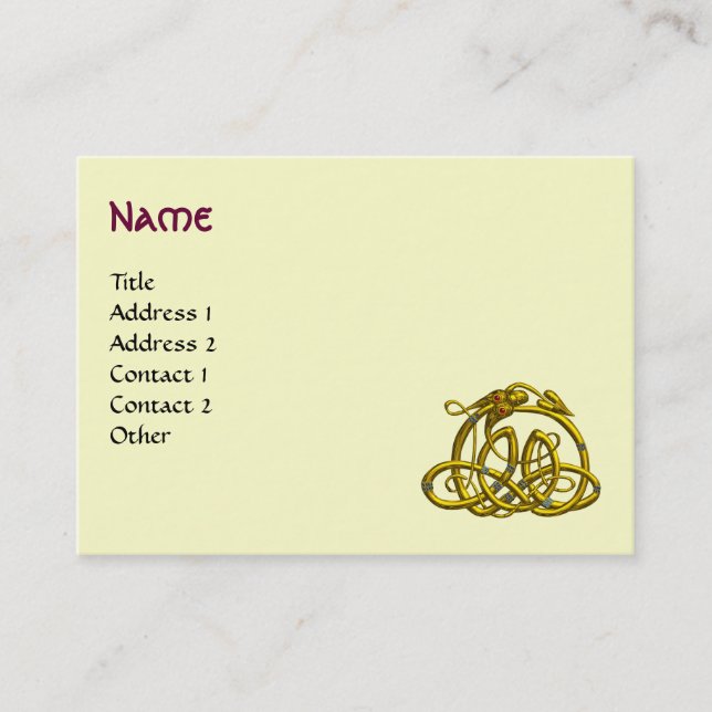 CARTE DE VISITE MONOGRAMME HYPER DRAGON (Devant)