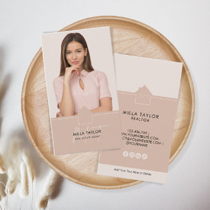 Carte De Visite Monogramme immobilier moderne professionnel