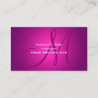 Monogramme magenta lumineux