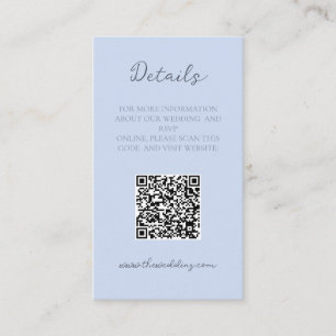 Carte De Visite Monogramme Minimaliste Beau Bleu Détails Mariage E