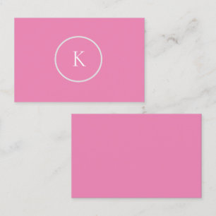 Carte De Visite monogramme minimaliste personnalisé