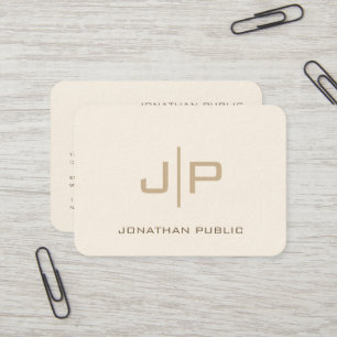Carte De Visite Monogramme Modèle Personnalisé Taille Puissante Cr