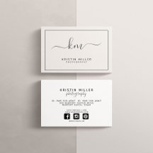 Monogramme moderne Blush et gris médias sociaux