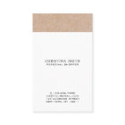 Monogramme moderne Kraft Imprimé blanc vertical