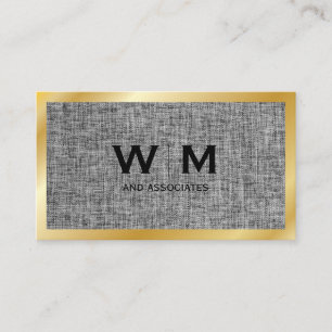 Carte De Visite Monogramme Or exécutif Matière de structure