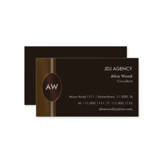 Carte De Visite Monogramme | parfait