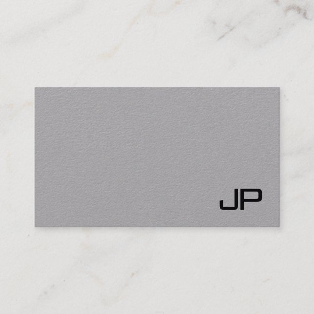 Carte De Visite Monogramme personnalisé Modèle professionnel moder (Devant)