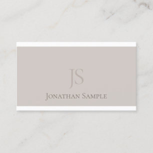 Carte De Visite Monogramme populaire Design graphique élégant mode