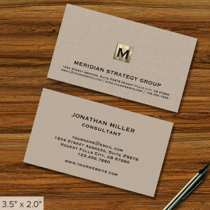 Carte De Visite Monogramme professionnel