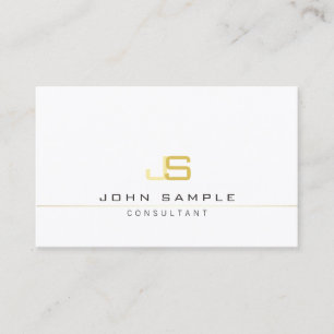 Carte De Visite Monogramme professionnel branché Élégant Modern