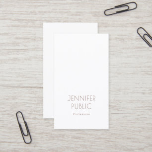 Carte De Visite Monogramme Professionnel Design Élégant Moderne Si
