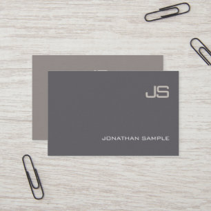 Carte De Visite Monogramme professionnel élégant Design Luxe mod