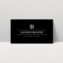 Monogramme professionnel noir