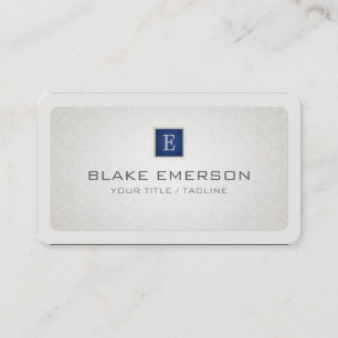Carte De Visite Monogramme professionnel personnalisé arrondi Acce