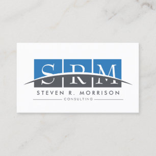 Carte De Visite Monogramme professionnel stylisé de l'entreprise b