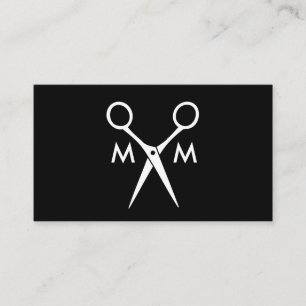 Carte De Visite Monogramme Salon Shears