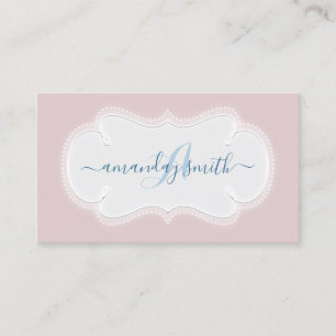 Carte De Visite Monogramme Services de soins infirmiers pour béb