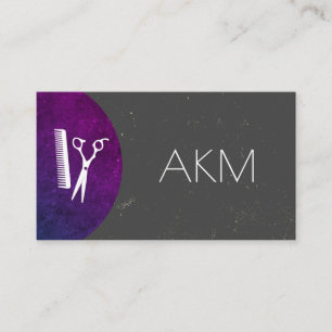 Carte De Visite Monogramme Styliste avec des modes de couleurs tex