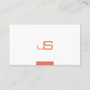 Carte De Visite Monogramme tendance moderne élégant Modèle