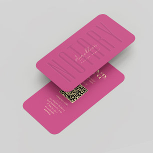 Carte De Visite Monographie Publique Notaire Moderne Muté Or Rose